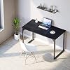 YITAHOME Computer Desk 47″ Modern Sturdy Office Desk PC Laptop Desk Study Writing Table for Home Office Workstation Black