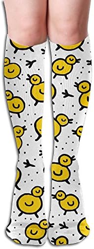 Cute Chick Bany Chicken Unisex Athletic Over The Calf Compression Crew Socks