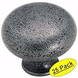 Amerock BP771-WI Traditional Classic Legacy Wrought Iron Round Cabinet Hardware Knob - 1-1/4