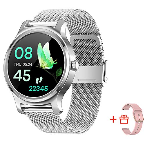 SMA-R2 Smartwatch for Men Activity Tracker Watches with Blood Pressure Monitor Sport Smartwatch Heart Rate Monitoring Watch for Android Phones for iOS Phones(Silver)