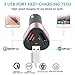 Car Charger, Dison 42W 3 Port USB Quick Charge 3.0 Car Charger Adapter 3 FT 2 in 1 Type C Micro USB Cable Fast Car Charging Compatible Samsung Galaxy S9/S9 Plus/S8/S8 Plus/Note 9/8 and More