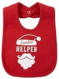 Carters Christmas Santa's Helper Teething Bib No Size Red