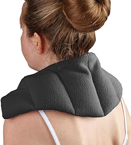 Natural Moist Microwave Wheat Pack Universal Ideal for The Neck and Shoulder - sented or Unscented (Unscented - Grey)