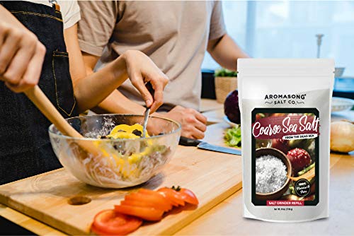 Aromasong 100% Natural Sea Salt, Coarse Grain, Large Bulk RESEALABLE Bag, 2.43 LBS, SUN DRIED from the Dead Sea… - Image 6