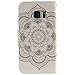Urvoix Galaxy S7 Case, Card Holder Stand Leather Wallet Case - White Flower Flip Cover for G930 Samsung Galaxy S7