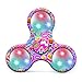 ONEMORES Fidget Spinner Toy Triangle Single Finger Decompression Gyro Hand Spinner Fingertip Gyro (Blue+Black)