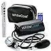 White Coat Deluxe Aneroid Sphygmomanometer Professional Blood Pressure Monitor with Adult Sized Black Cuff and Carrying Case