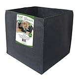 ECOgardener Grow Bags Square Foot Planter Raised Bed Fabric Pot with Handles - 12