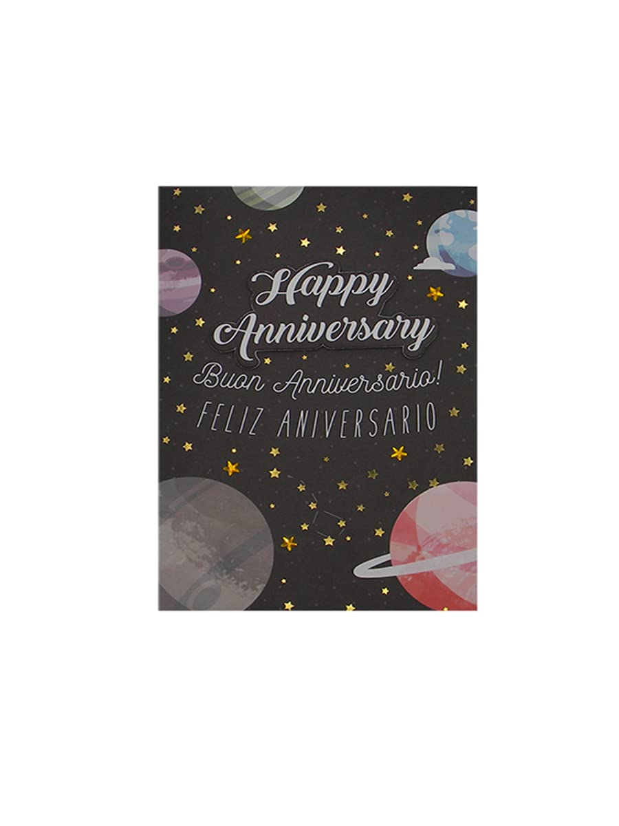 Greeting Card Popup, Happy Anniversary in Language