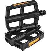 BV Bike Pedal - Universal Fit Bicycle Pedals 9/16" Compatible, Non-Slip &amp; Durable Lightweight, Fits Most Adult Bikes &amp; MTB Bicycles