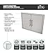 BBQ Grill Access Door/Elegant 31 Inch 304 Grade Stainless Steel BBQ Island Grill/Outdoor Kitchen Access Doors Include Double Wall Construction & Convenient Built in Paper Towel Holder