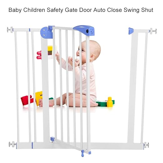 Amberfreda Com Bebe Seguridad Extension De Otros 10 Cm Incluida 1 00v Apta Para Puertas Entradas Escaleras De Ancho Entre 85 Y 94 Cm Perros Y Gatos Regulable A Presion Puerta De Seguridad Para Ninos