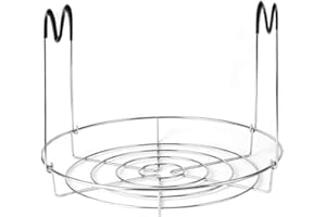Canning Rack for Water Bath Canner, Rack Canning Kit, Stainless Steel Canning Jar Rack Canner Rack with Long Handles, for Reg