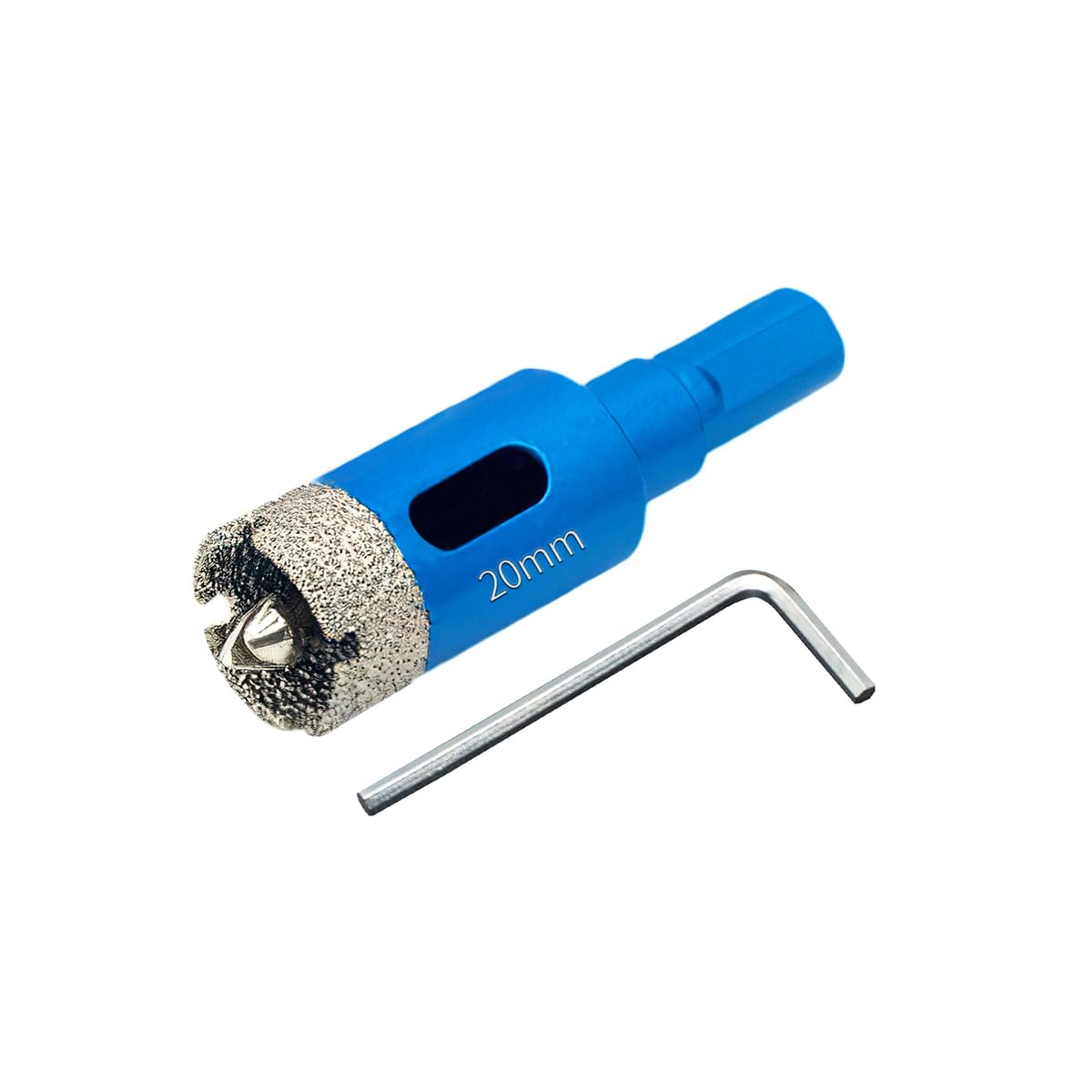 Teronbeta Diamond Hole Saw 20mm with Pilot Center Drill Bit, Vacuum Brazed Diamond Core Hole Cutter for Tile, Porcelain, Glass, Ceramic, Marble — image 1