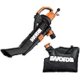 WORX WG509 12 Amp TRIVAC 3-in-1 Electric Leaf Blower with All Metal Mulching System