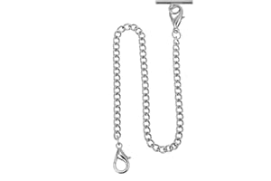 SIBOSUN Pocket Watch Chain - Albert T Bar Chain T-Bar Lobster Buckle Chain
