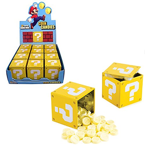 Nintendo Super Mario Question Mark Box Coin Candy - 12-box Case