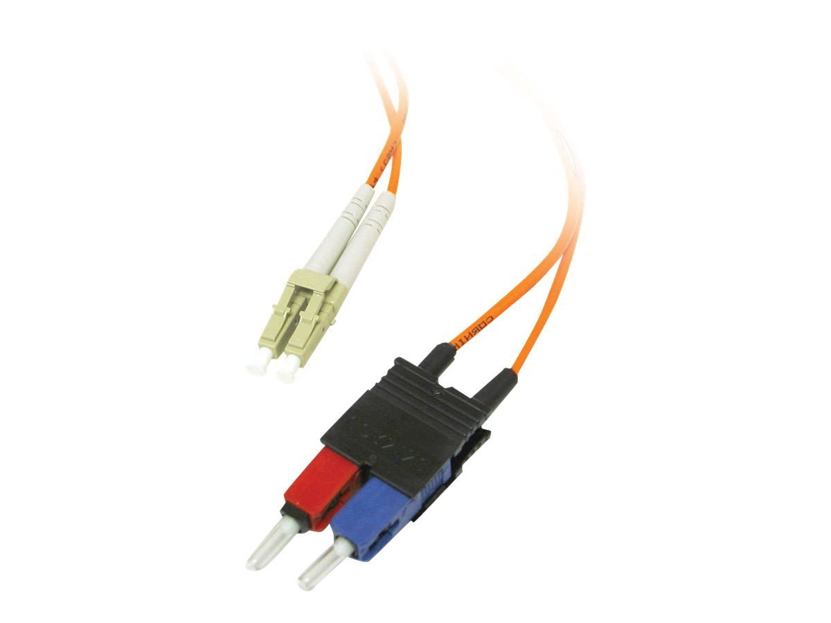 C2G Low-Smoke Zero-Halogen - Patch cable - LC multi-mode (M) to SC multi-mode (M) - 7 m - fibre optic - 62.5 / 125 micron - orange