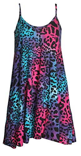 Forever Womens Strap Rose Skull Check Spicy Boom Print Swing Dress