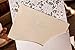 Doris Home wedding invitation card laser cut laser wedding invitation card Doris Home Ivory Horizontal Laser Cut Wedding Invitation with Hollow Flora Favors 100pcs,CW073
