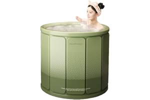 jessie Portable Foldable Bathtub for Adults PVC SPA Soaking Standing Bath Tub for Shower Stall, Freestanding Non-Inflatable H