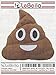 LeBeila Prime Poop Emoji Pillow 32 cm Big Laughing Poo Face Emotion Cushion Open Eyes Stuffed Plush Soft Throw Pillow Toy (1, Brown)