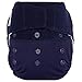 GroVia Hybrid Hook and Loop Shell - Arctic, One Size, Dark Navy Blue, Solid, Reusable, Diaper Cover, Cloth Diaper Shell, Fecal Protection, 1 Count