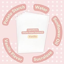 Printable Edible Wafer Paper Sheets from paper2eat