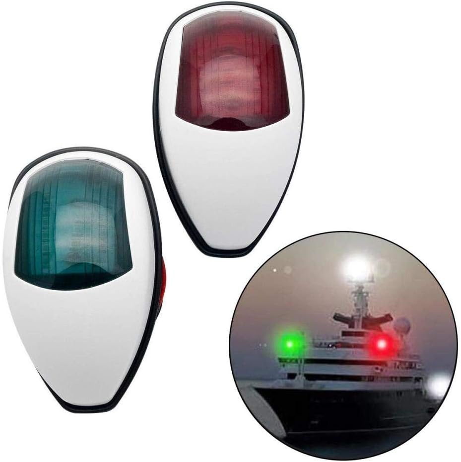 SANWAN Luz LED de navegación para barco, barco verde y rojo