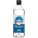 Nutiva Liquid Fractionated Organic Coconut Oil for Cooking, Mixing, Skin Moisturizing, Hair Care, and Dog Coat Health - Extra Virgin Non-GMO - Contains Natural MCTs - 1-Pack - 32floz