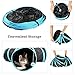 WERTYCITY Cat Exercise Toy - Interactive, Vibrant Colors, Non-Toxic, 3 Collapsible Tunnels, Built-In Crackle Paper, Peephole & Bell, Great for Medium Breeds
