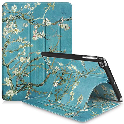 Fintie iPad 9.7 Inch 2018 2017 / iPad Air 2 / iPad Air Case - [Multiple Secure Angles] Slim Magnetic Kickstand Cover Auto Sleep/Wake Feature for iPad 9.7" (6th Gen, 5th Gen), Blossom