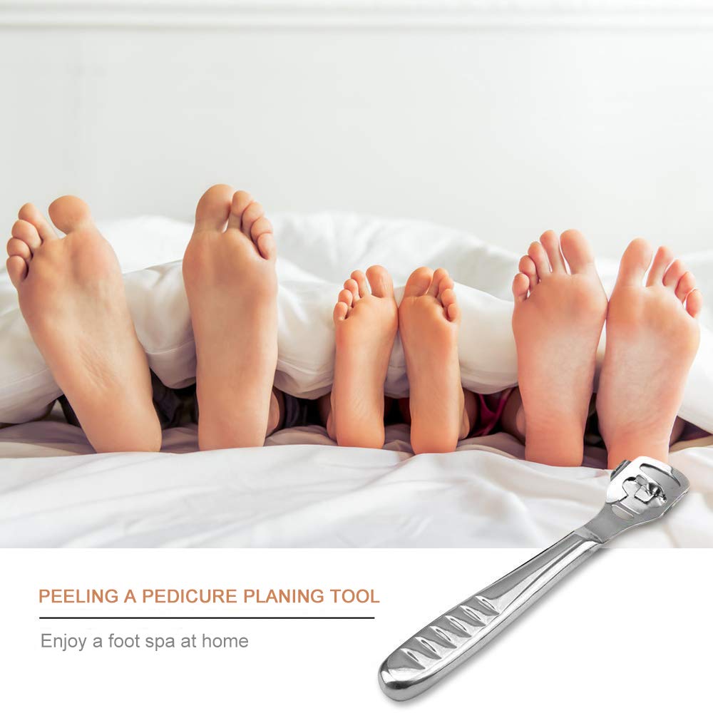 Codream Pedicure Callus Shaver Foot File Care Hard Skin Remover Callus Shaver Sets with Case, Foot File Heads & 10 Replacement Blade for Hand Feet : Beauty
