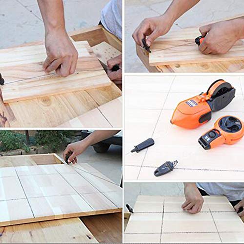 Flameer Chalk Line Marker Automatic reeling - Efficient Carpenter Tools - S