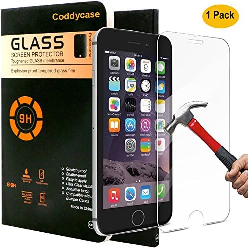 iPhone 7 Plus Tempered Glass,iPhone 7 Plus Screen Protector,Coddycase Tempered Glass Screen Protector Cover for iPhone 7 Plus,1 Pack
