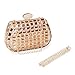 ECOSUSI Womens Dazzling Rhinestone Clutch Evening Bags Fashion Purse Girl's Handbags Gold