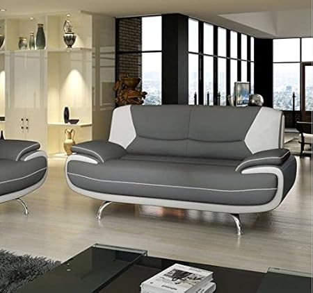Tendencio Canapé 2 Places Merosmarita En Couleur Gris Et