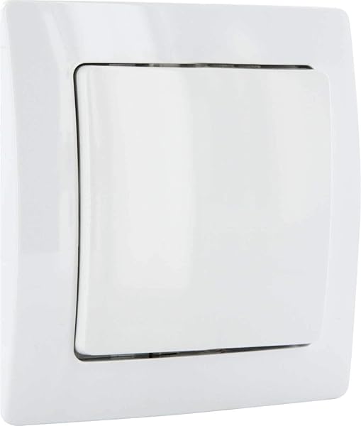 SCHWAIGER  ZHS03  Lichtschalter Funk Funkwandschalter Wandschalter Schalter Aufputz Steuerung von Z Wave Gerten Steuerung per App Sprachsteuerung mit Alexa und Google