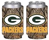 NFL Football Vista Camo Beer Can Kaddy Collapsible Holder 2-Pack - Pick Team! (Green Bay Packers)