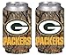 NFL Football Vista Camo Beer Can Kaddy Collapsible Holder 2-Pack - Pick Team! (Green Bay Packers)