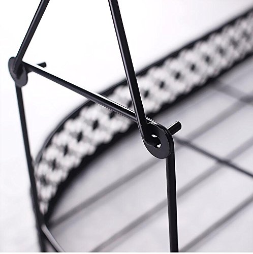 Wire Rack for Organizing 6*saucers & 6*cups & 6*spoons &1*teapot or Coffee Pot/espresso Set Rack /Tea Set Display Stand/cabinet Stacker/kitchen Handling Case - Thumbnail 3