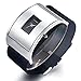 Casual Silver Watches for Men Women Fashion Design Wrist Watch & Unique Cool Analog Watch with Comfortable Cloth Band
