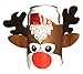 Reindeer Rudolph Beer Can Huggie Cover Christmas Xmas Ugly Sweater Party Cooler Brown