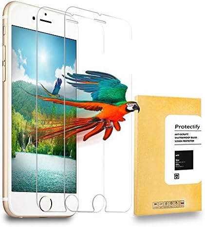 iPhone 7 Plus Screen Protector,[5.5inch][2Pack]by Protectify ,2.5D Edge Tempered Glass for iPhone 7 plus Anti-Scratch,Case Friendly,Siania Retail Package