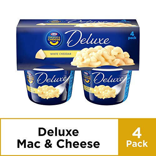 Kraft Deluxe Macaroni & Cheese Cups White Cheddar, 4 Cups