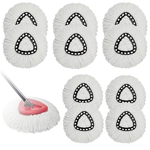 10 Pack Spin Mop Replacement Heads,100 Microfiber Mop Head Replacement