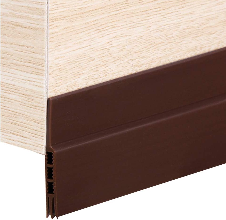 TRIXES Under Door Draft Excluder SelfAdhesive Rubber Draught Strip 90 x 5 cm Brown TRIXES Under Door Draft Excluder SelfAdhesive Rubber Draught Strip 90 x 5 cm Brown