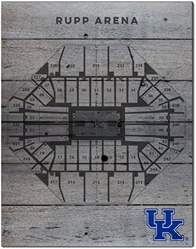 KH Sports Fan 16"x20" Kentucky Wildcats Basketball Seating Chart Collage Pallet Pride Plaque