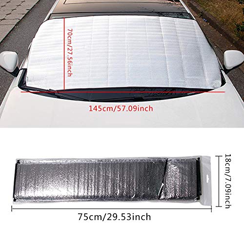 blue--net Car Windshield Snow Cover, Anti-Frost Car Front Windshield Cover, Vehicle Window Film Rainproof Antifreeze Snowproof UV Resistant Dustproof for Cars Trucks Vans