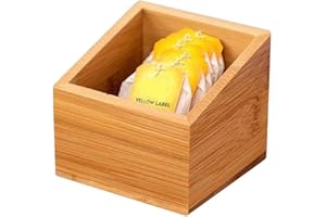 123Arts Wooden Sugar Packet Holder Tea Bag Holder Sugar Coffee Bag Storage Box